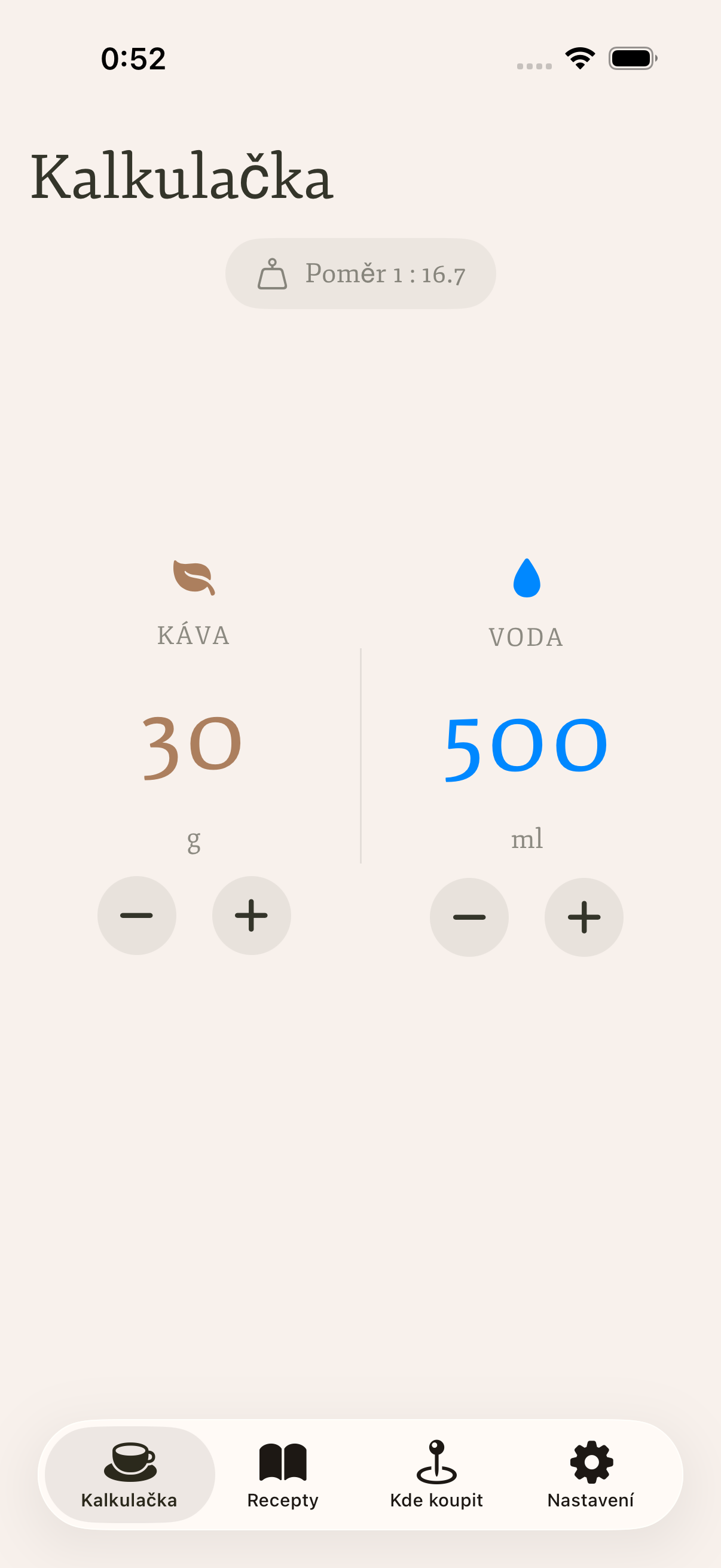 Coffee Calculator screenshot 1