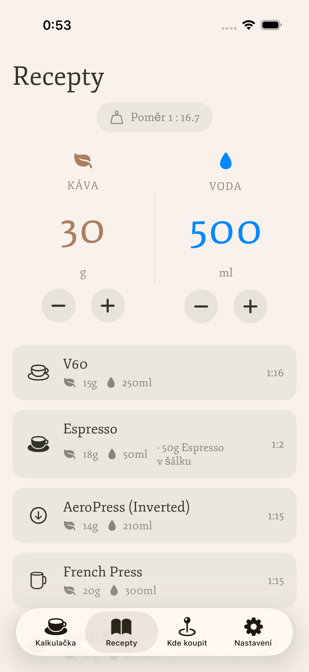 Coffee Calculator screenshot 2