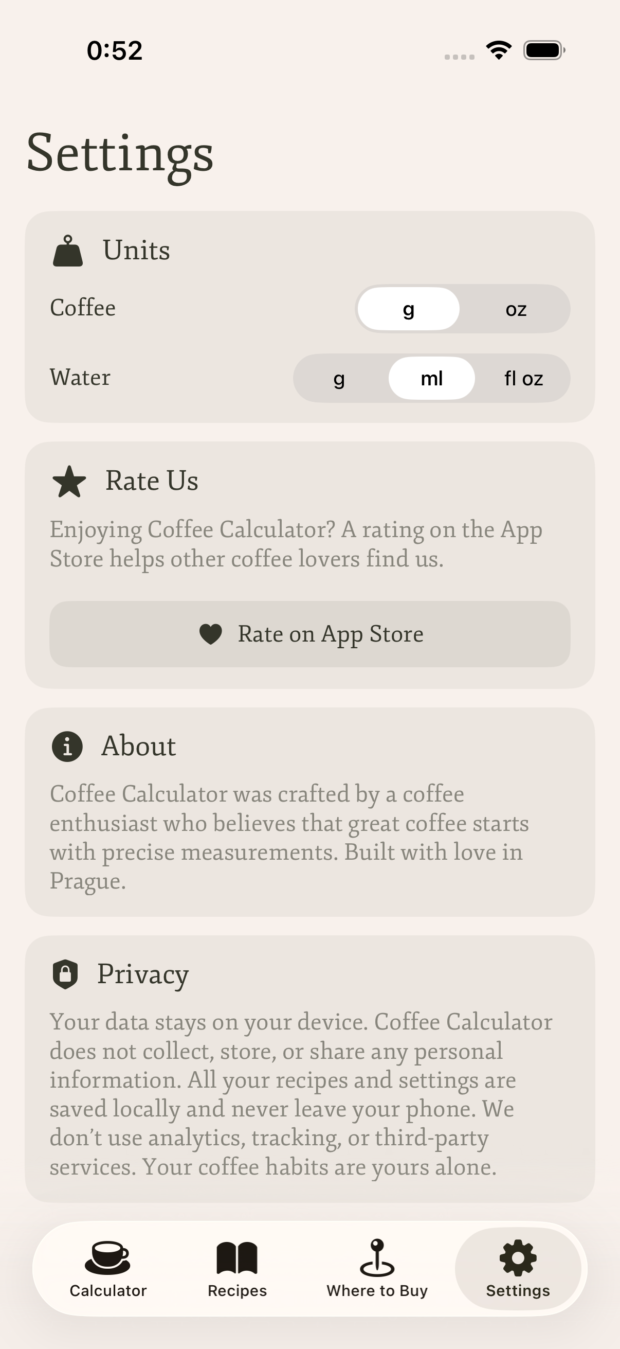 Coffee Calculator screenshot 3